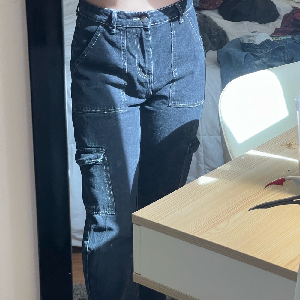 black high waisted jeans